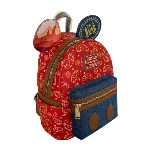 Disney Loungefly Mickey Mouse Main Attraction Thunder Mountain Railroad Backpack main image 4